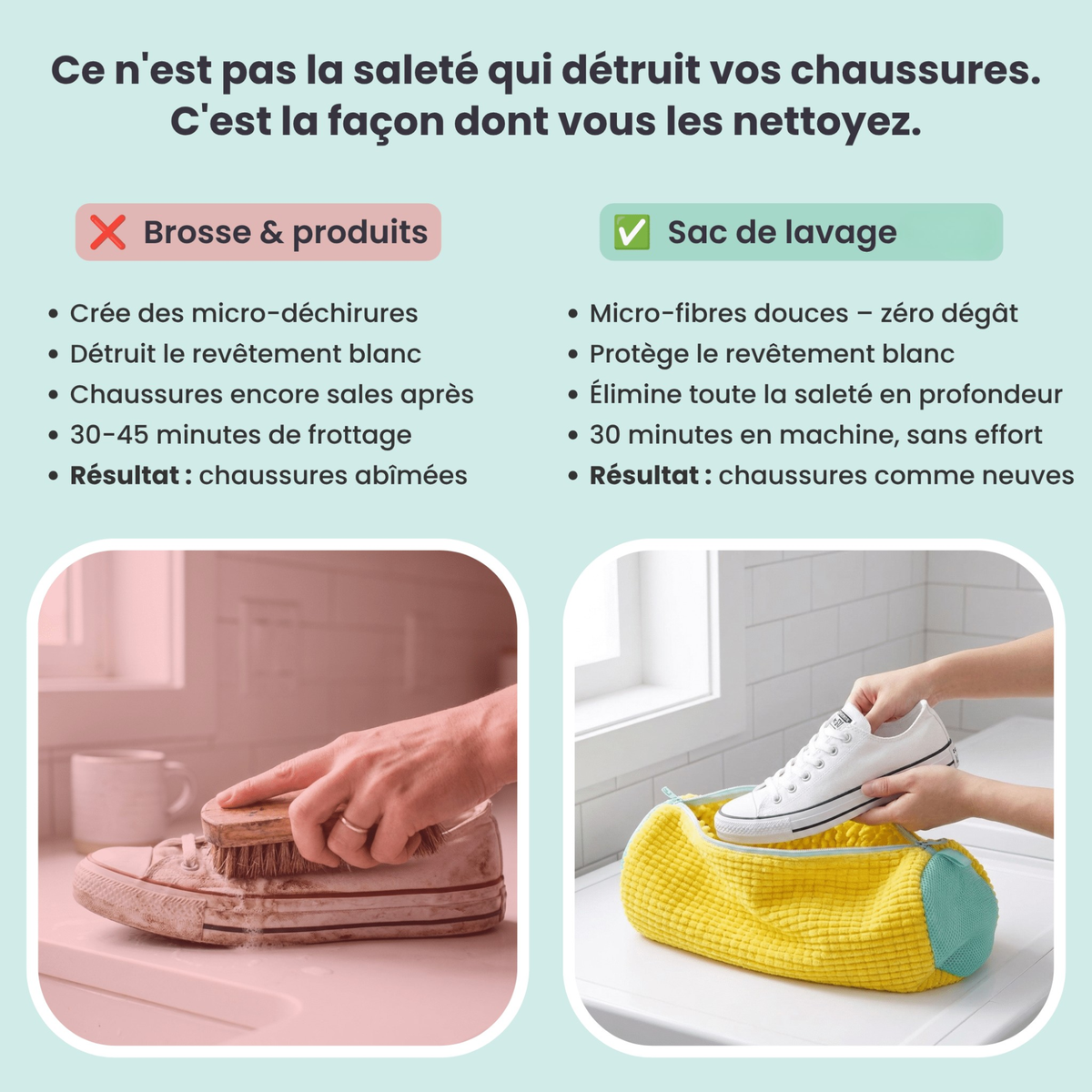 Sac de Lavage pour Chaussures